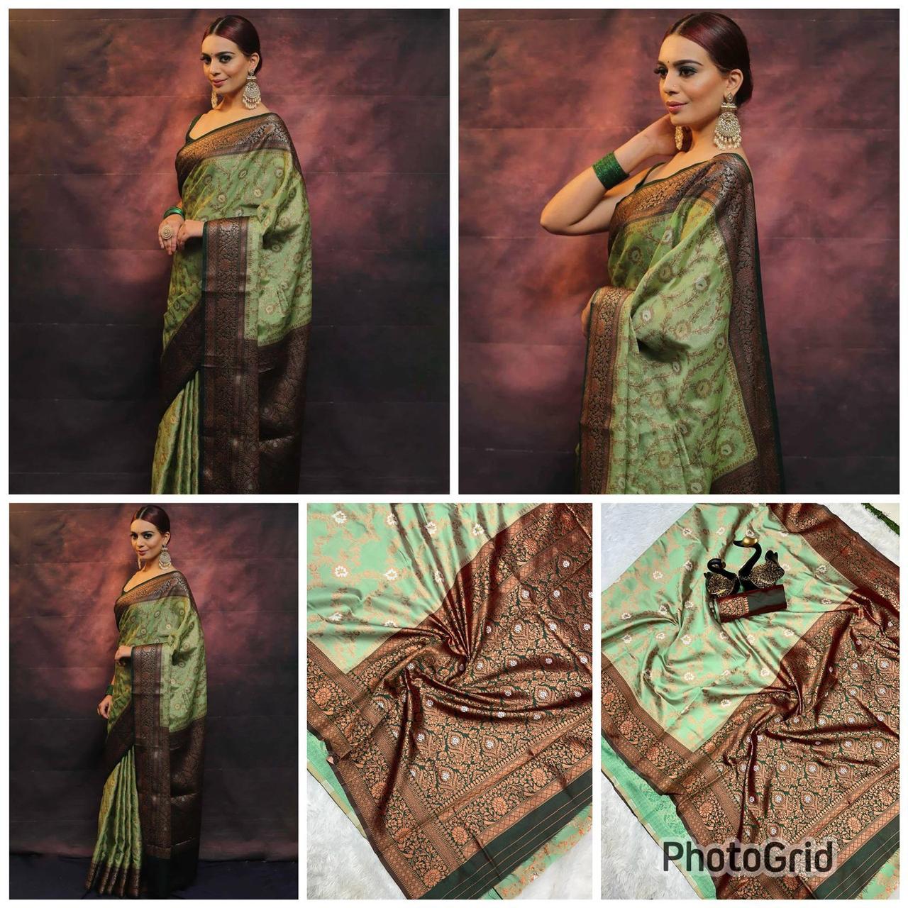 Presenting Enchanting Yet Breathable Organic Banarasi Sarees