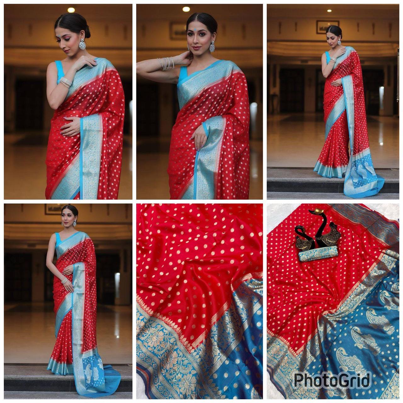 Presenting Enchanting Yet Breathable Organic Banarasi Sarees