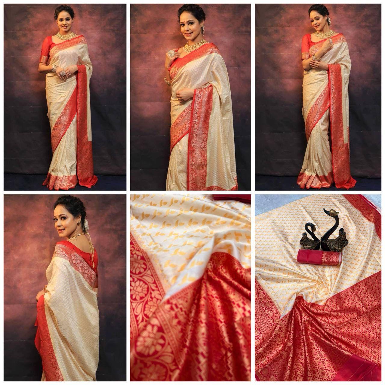 Presenting Enchanting Yet Breathable Organic Banarasi Sarees