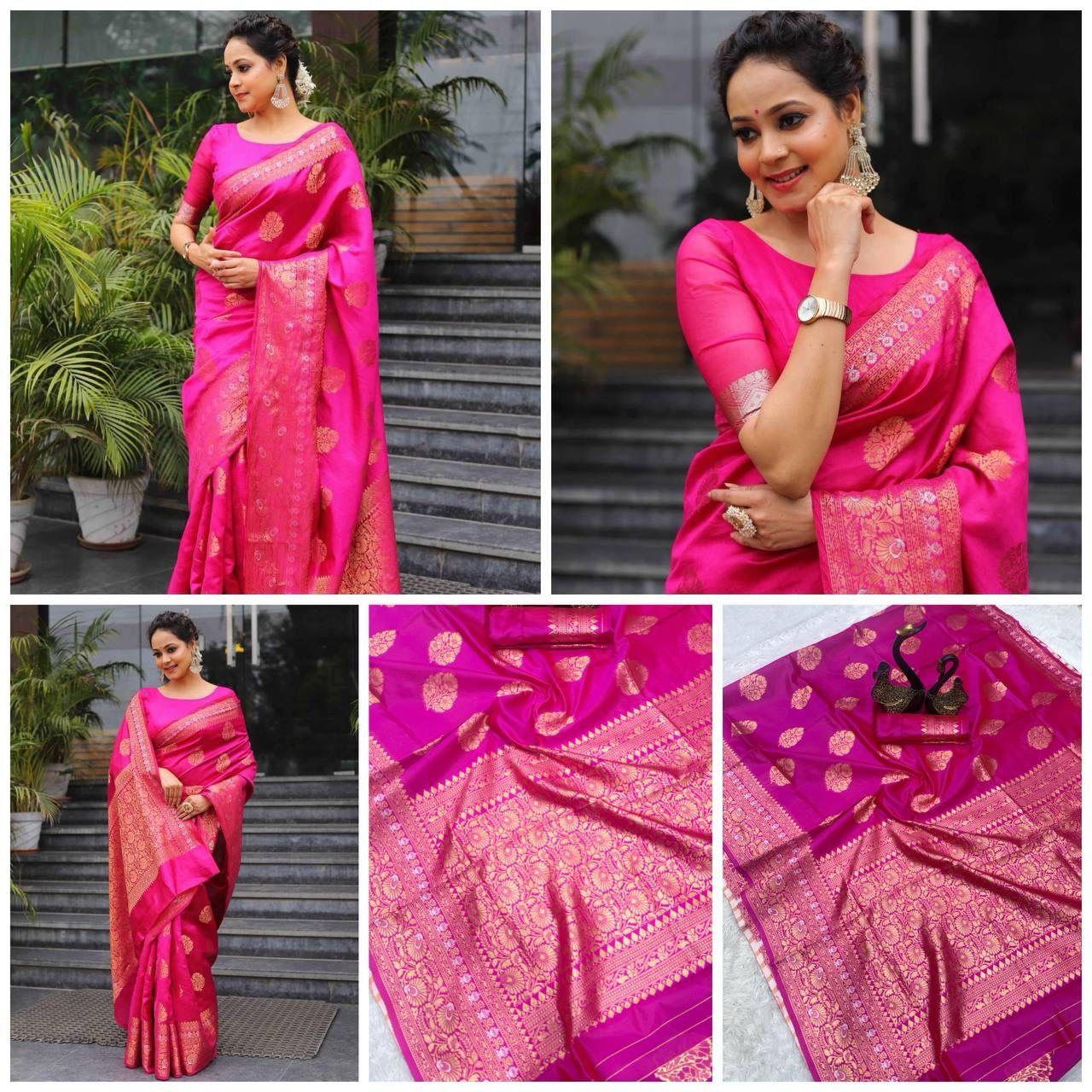 Presenting Enchanting Yet Breathable Organic Banarasi Sarees